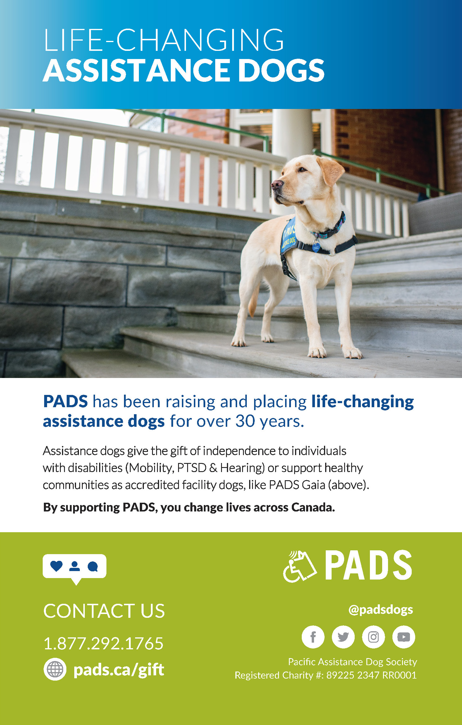 PADS–PACIFIC ASSISTANCE DOGS SOCIETY